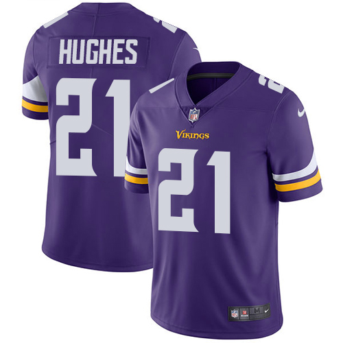 Minnesota Vikings 21 Limited Mike Hughes Purple Nike NFL Home Men Jersey Vapor Untouchable